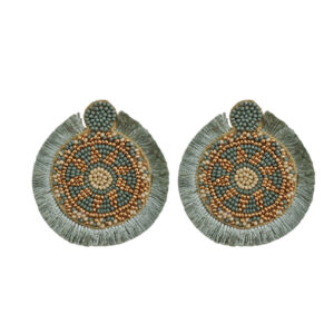 Pendientes verde kaki