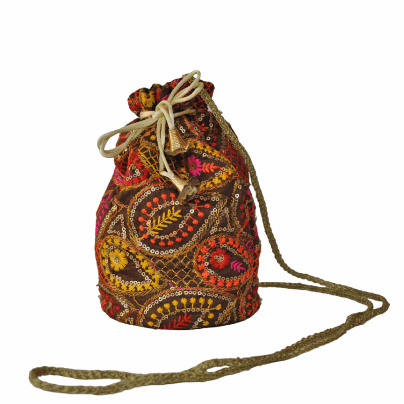 Bombonera marrón cachemire