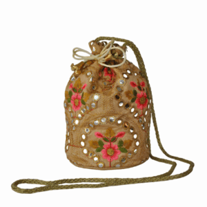 Bombonera camel bordados