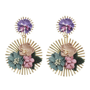 Pendientes flores combi