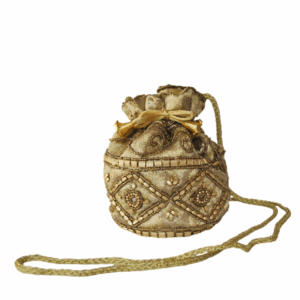 Bolso bombonera dorada