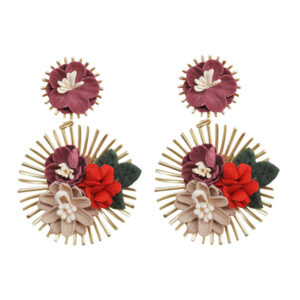Pendientes flores multi