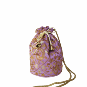 Bombonera violeta y oro