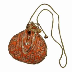 Bombonera naranja y oro