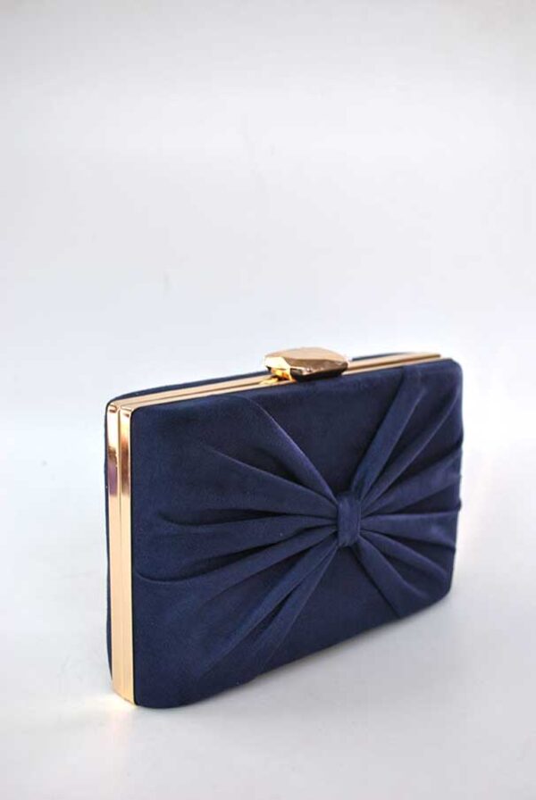 Clutch azul marino lazo - Imagen 2