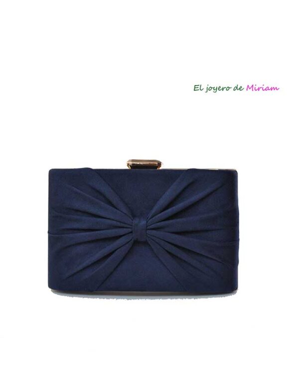 Clutch azul marino lazo