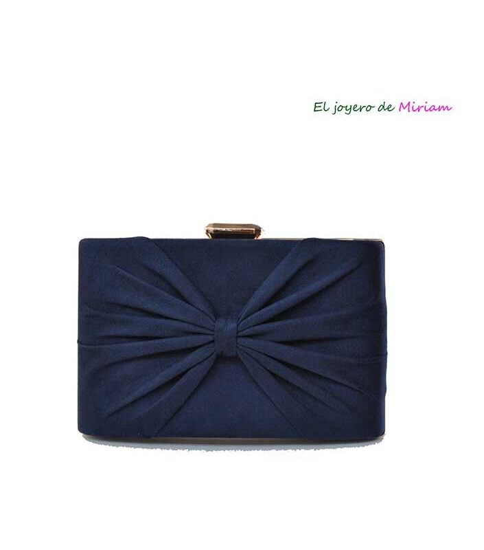 Clutch azul marino lazo