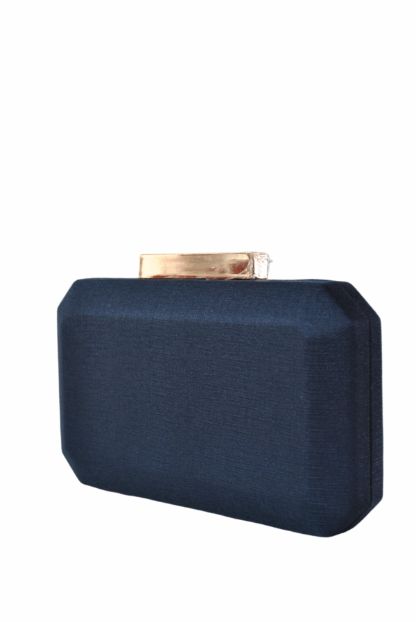 Clutch azul marino textura - Imagen 2