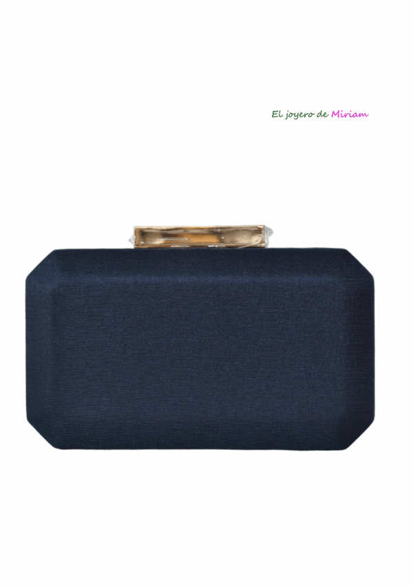 Clutch azul marino textura