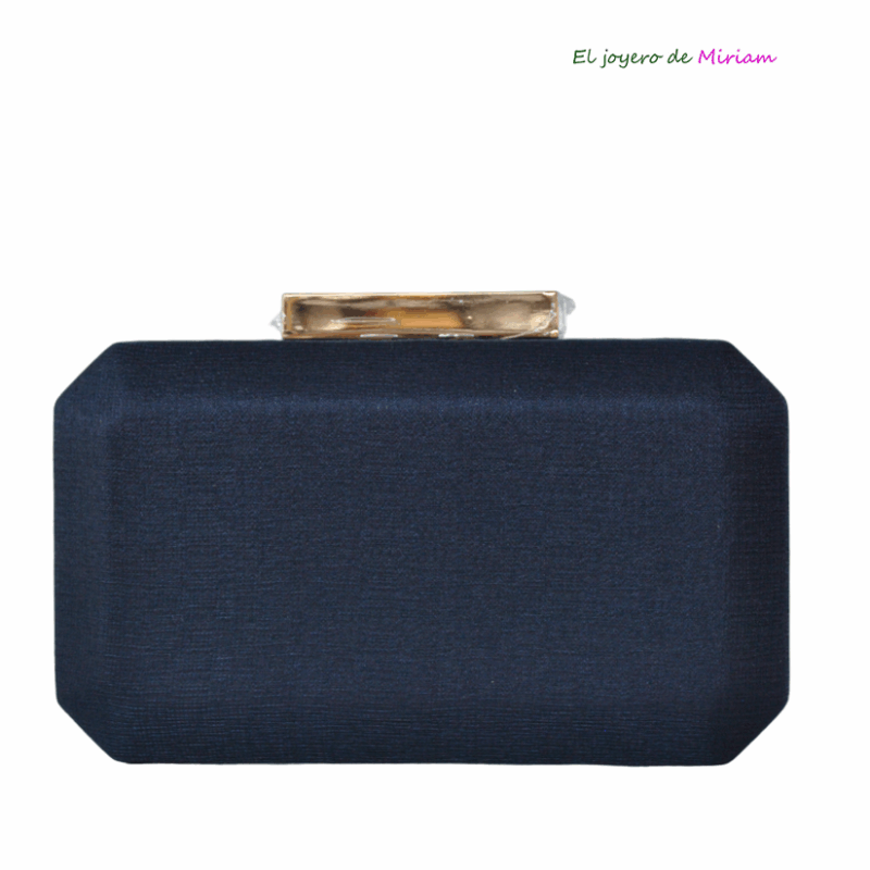 Clutch azul marino textura