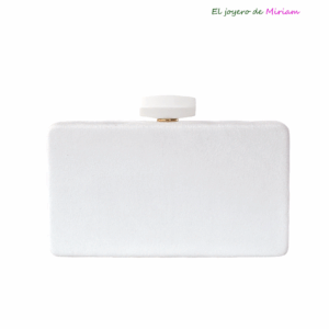 Clutch blanco cajita