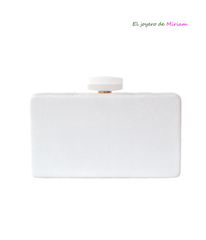 Clutch blanco cajita