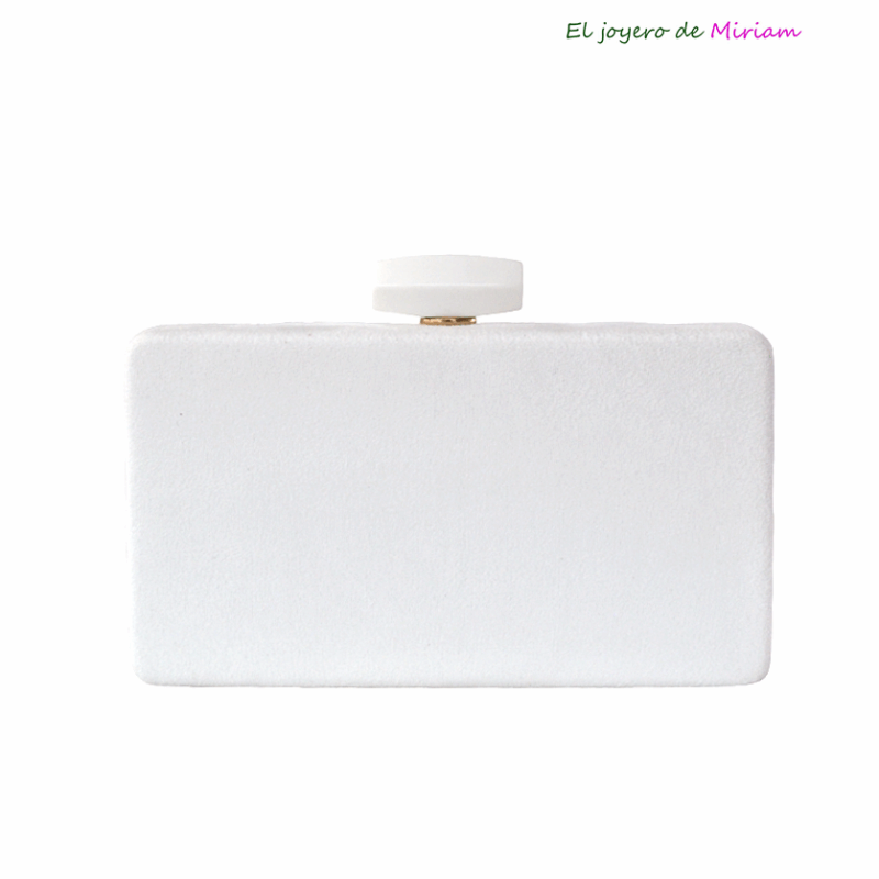 Clutch blanco cajita