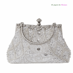 Bolso clutch joya con cuentas