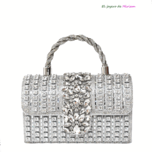 Bolso joya plata con asa