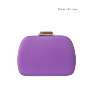 Clutch ovalado púrpura