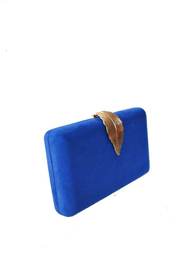 Bolso clutch azul klein hoja - Imagen 2