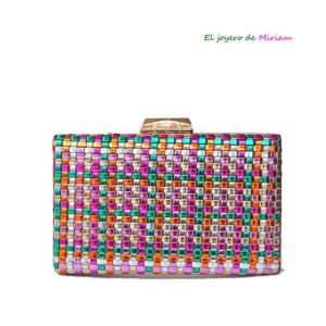 Clutch metalizado trenzados