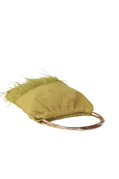 Clutch asa y plumas lima - Imagen 2
