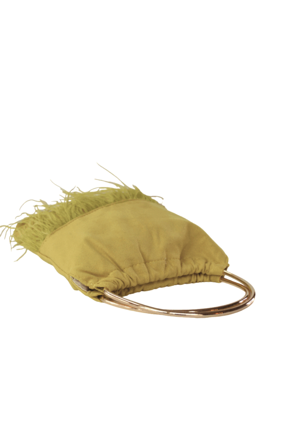 Clutch asa y plumas lima - Imagen 2