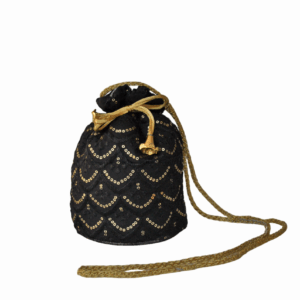 Bombonera negra lentejuelas