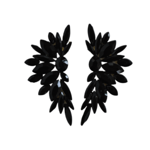 Pendientes negros cristal