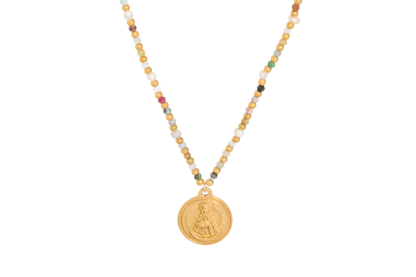 Colgante perlas Virgen del Rocio