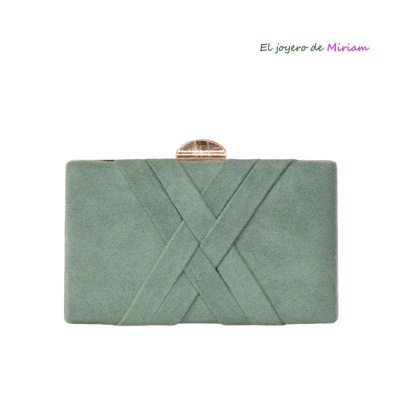 Bolso verde menta trenzado