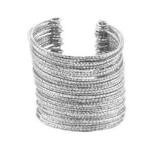 Brazalete plateado grande