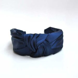 Diadema azul marino raso