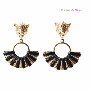 Pendientes negros tigres