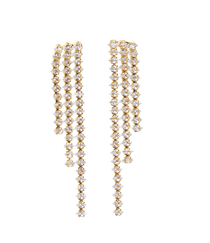 Pendientes largos circonitas