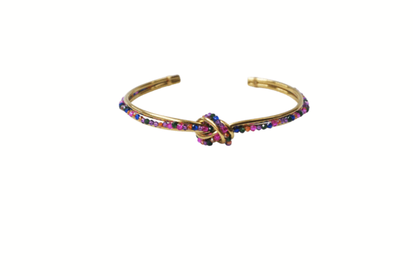 Pulsera acero cuentas colores - Imagen 2
