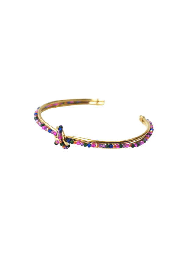 Pulsera acero cuentas colores - Imagen 3