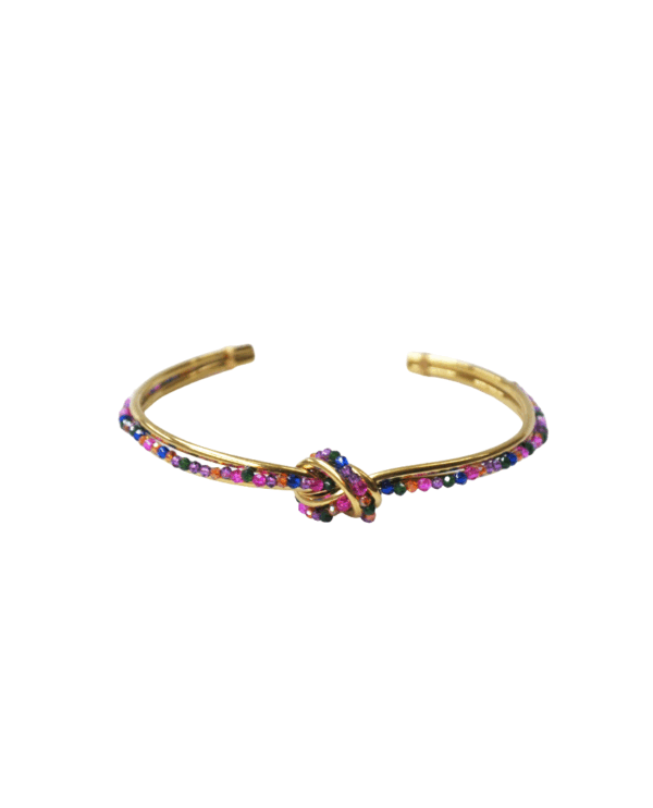 Pulsera acero cuentas colores