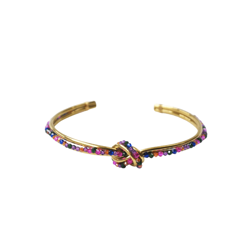 Pulsera acero cuentas colores