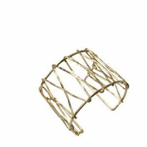 Brazalete dorado minimalista