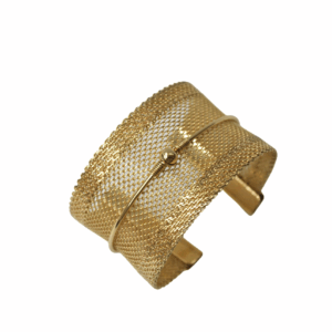 Brazalete dorado rejilla