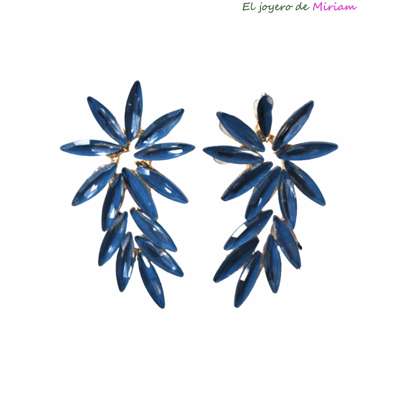 Pendientes petróleo hojas