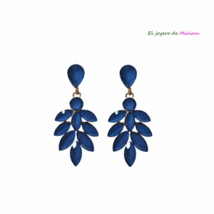 Pendientes de fiesta azules