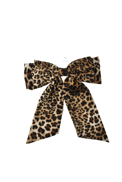 Clip o lazo grande pelo animal print