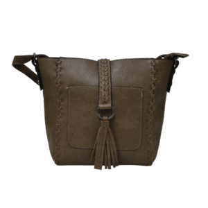 Bolso bandolera taupé