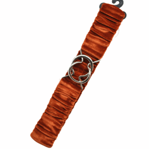 Cinturón naranja terciopelo