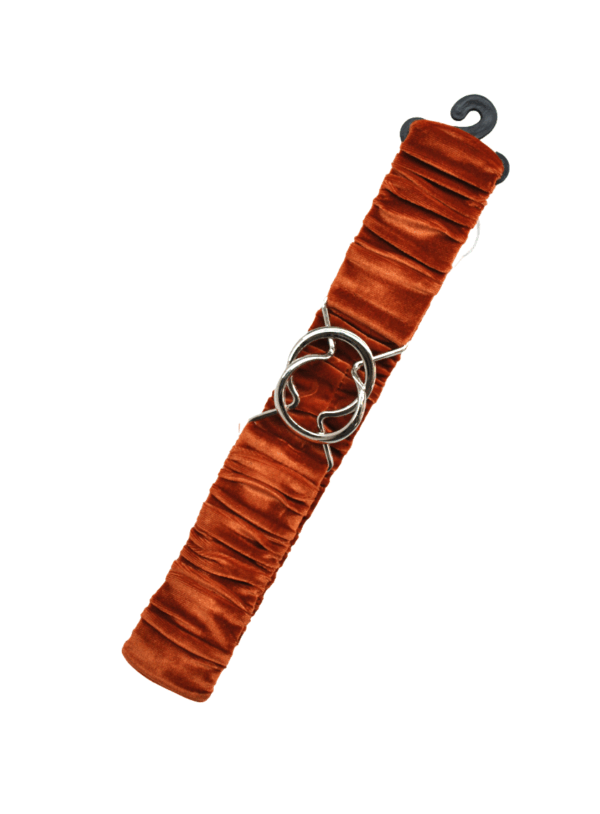 Cinturón naranja terciopelo