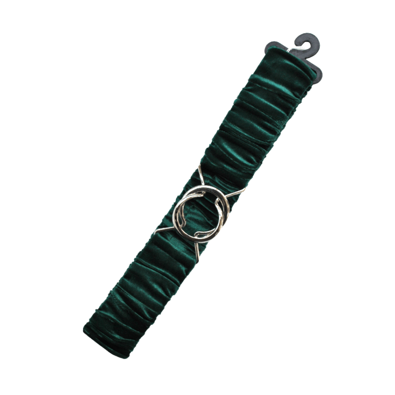 Cinturón verde botella terciopelo