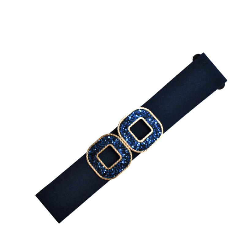 Cinturón azul marino glitter