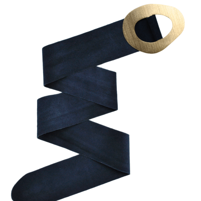 Cinturón marino hebilla oro