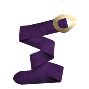 Cinturón morado y dorado