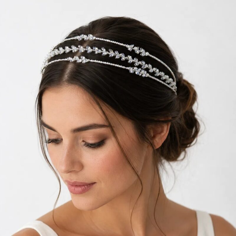 Corona o tiara novia cristal