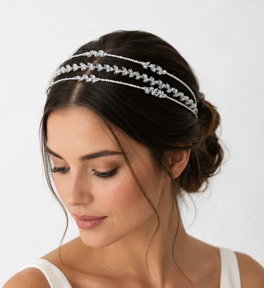 Corona o tiara novia cristal